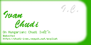 ivan chudi business card